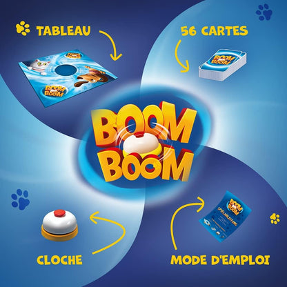 Trefl Boom Boom Cat's and Dog's Board Game with Bell Ages 6+