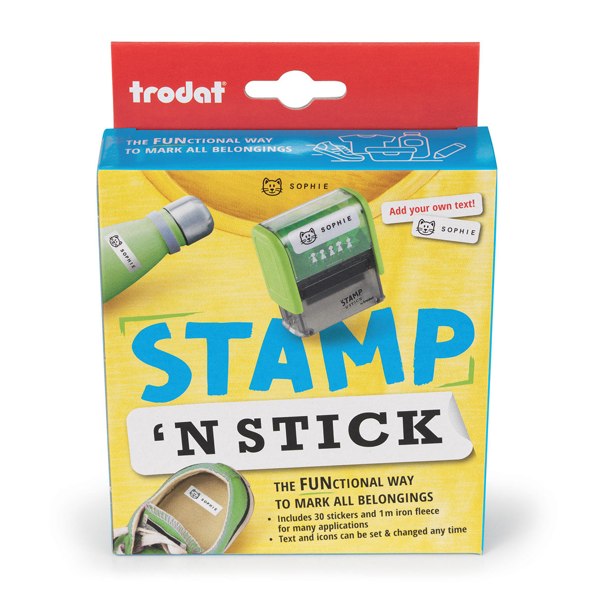 Trodat Personalised Labelling Stamp 'N Stick DIY Kit
