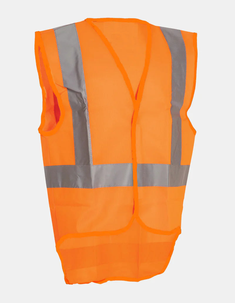 Tuffviz Kids High Visibility Safety Vest Orange 4-15 Years