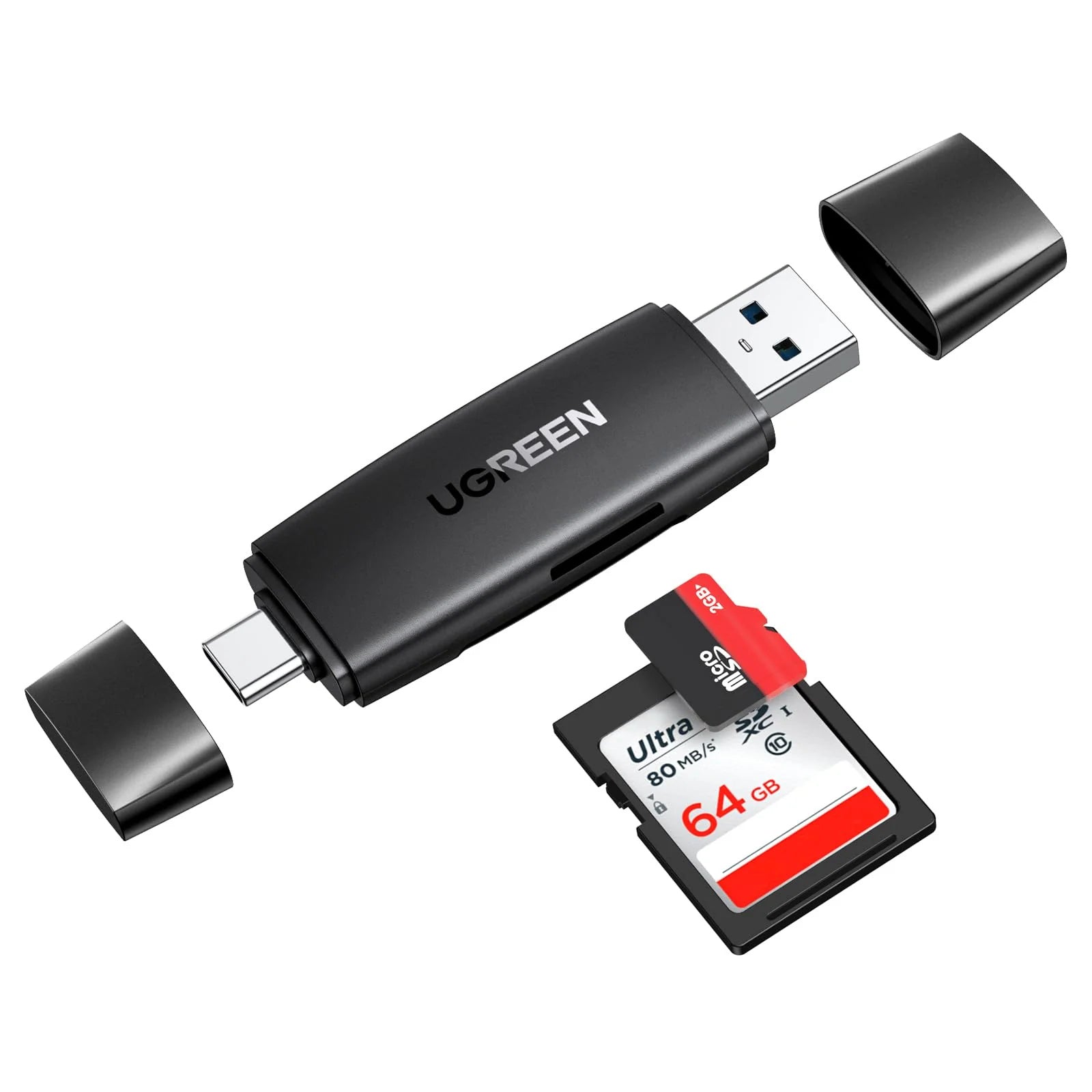 UGREEN USB-C +USB-A To TF/SD 3.0 Multi Card Reader