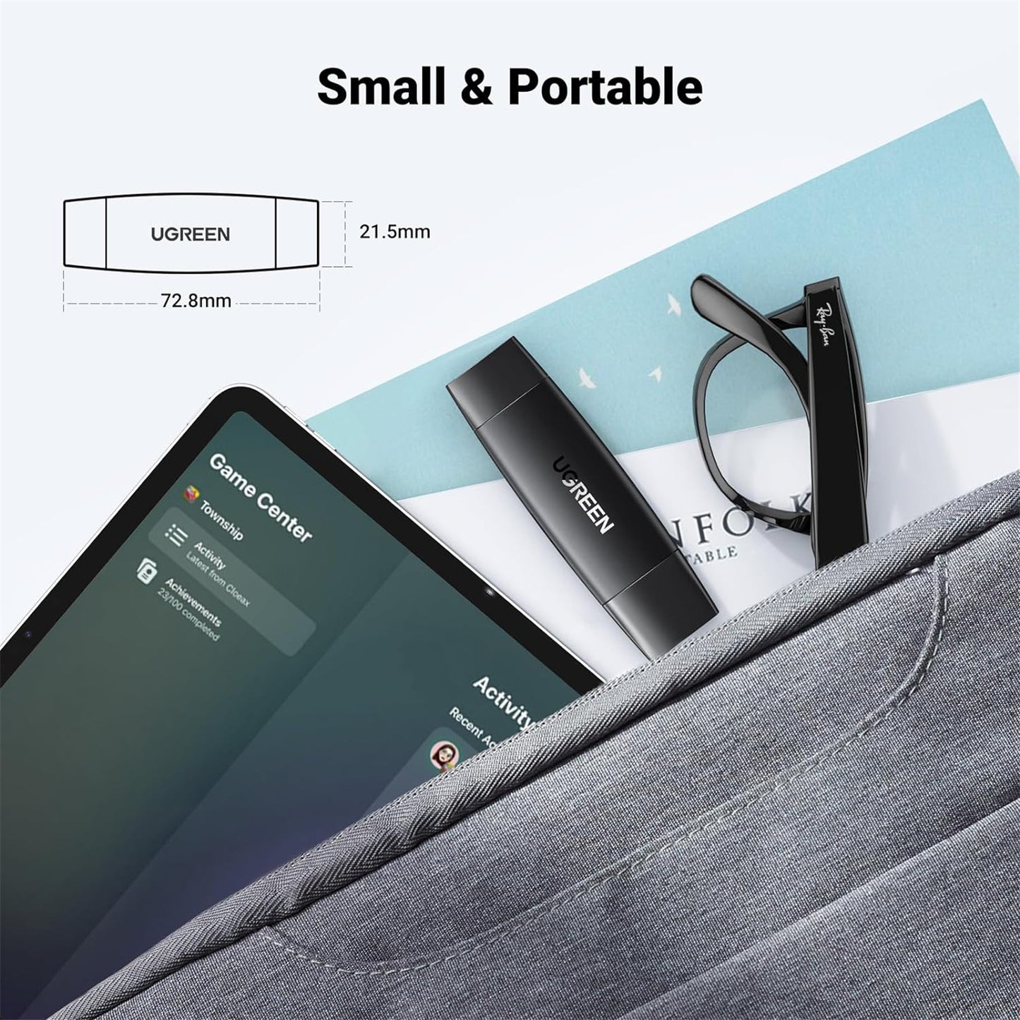UGREEN USB-C +USB-A To TF/SD 3.0 Multi Card Reader