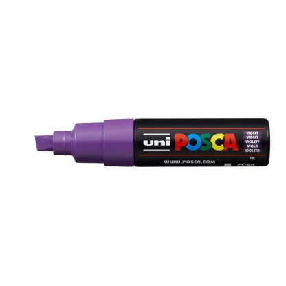 Uni Posca Paint Marker Bold Chisel Tip 8.0mm PC-8K Violet