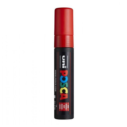 Uni Posca Paint Marker Bold Chisel Tip 8.0mm PC-8K Fluoro Red
