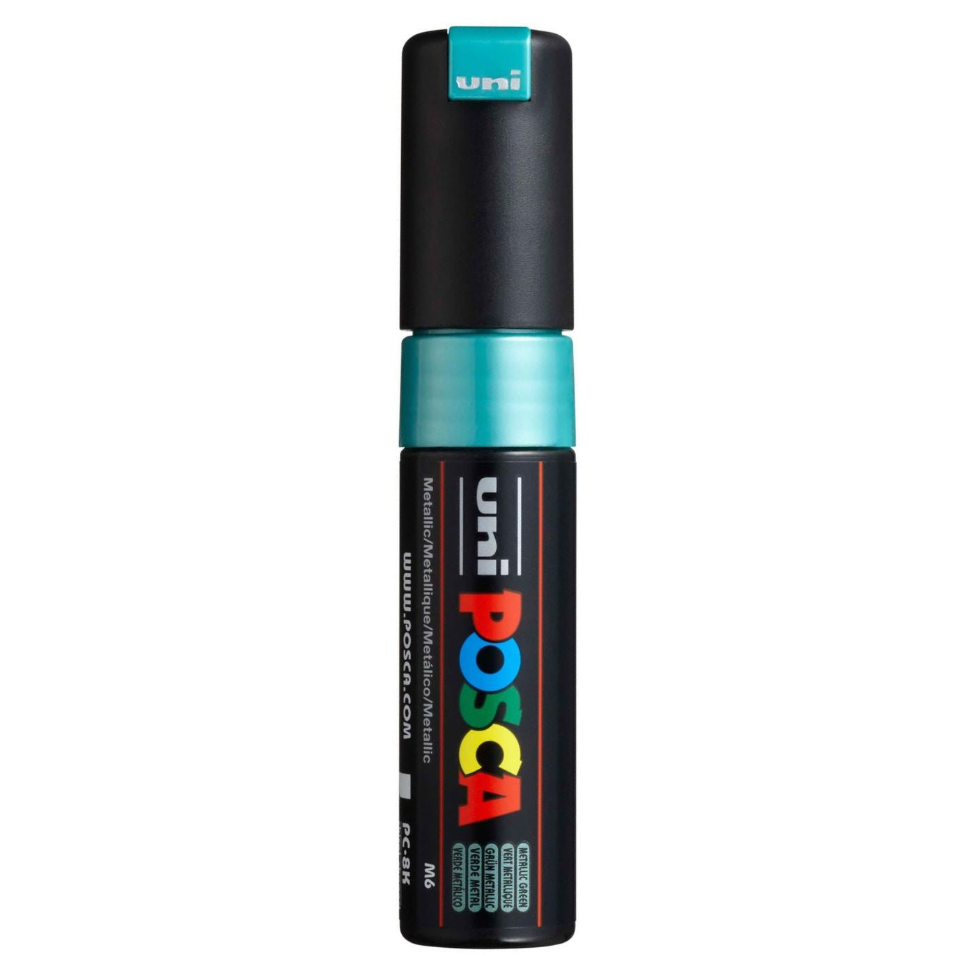 Uni Posca Paint Marker Bold Chisel Tip 8.0mm PC-8K Metallic Green