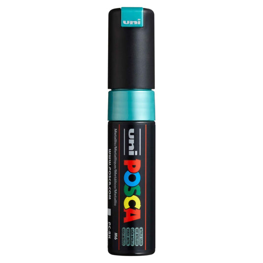 Uni Posca Paint Marker Bold Chisel Tip 8.0mm PC-8K Metallic Green