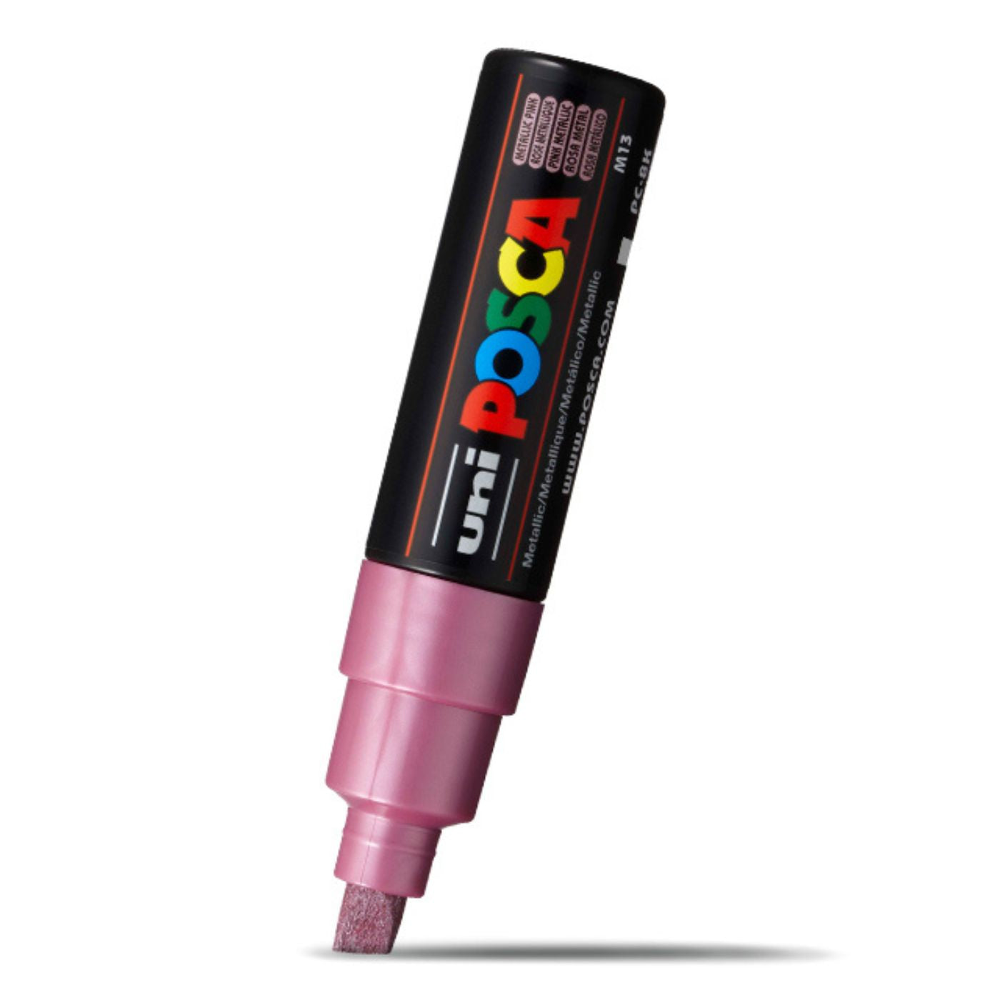 Uni Posca Paint Marker Bold Chisel Tip 8.0mm PC-8K Metallic Pink