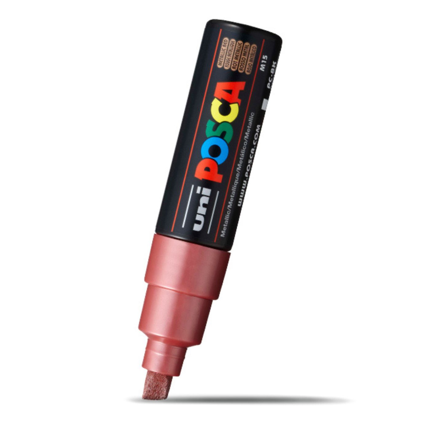 Uni Posca Paint Marker Bold Chisel Tip 8.0mm PC-8K Metallic Red