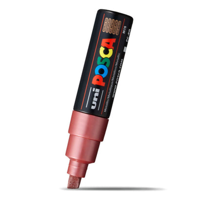 Uni Posca Paint Marker Bold Chisel Tip 8.0mm PC-8K Metallic Red