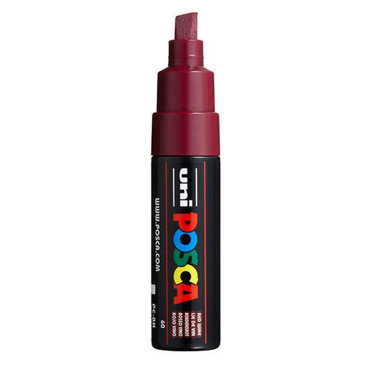 Uni Posca Paint Marker Bold Chisel Tip 8.0mm PC-8K Red Wine