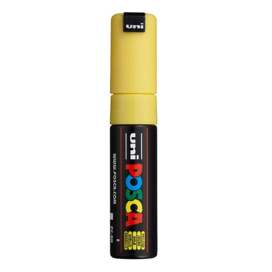 Uni Posca Paint Marker Bold Chisel Tip 8.0mm PC-8K Straw Yellow