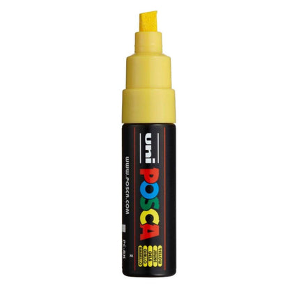 Uni Posca Paint Marker Bold Chisel Tip 8.0mm PC-8K Straw Yellow