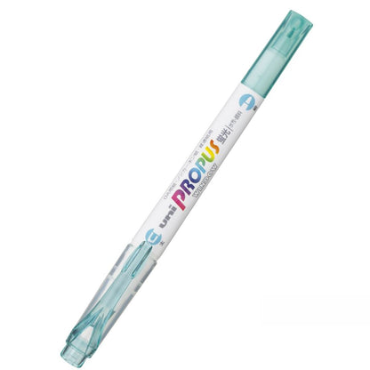 Uni Propus Window Double-Ended Highlighter 4.0mm/0.6mm Aqua PUS-102