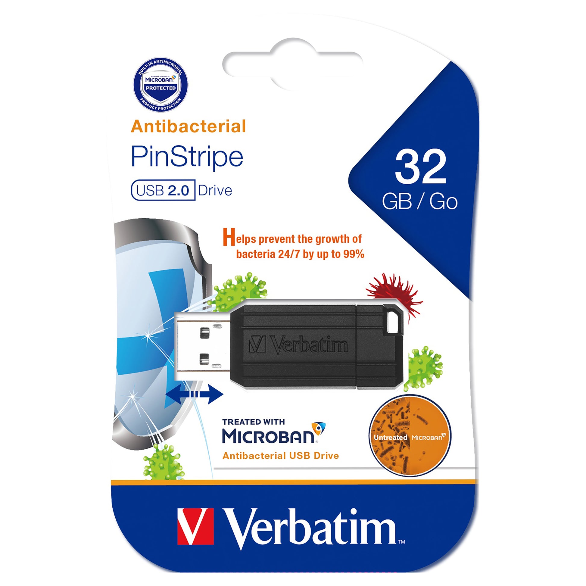 Verbatim Store N Go Microban USB 2.0 32GB Black