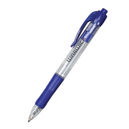 Warwick Ballpoint Pen Retractable Medium Tip 1.0mm Blue