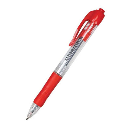 Warwick Ballpoint Pen Retractable Medium Tip 1.0mm Red