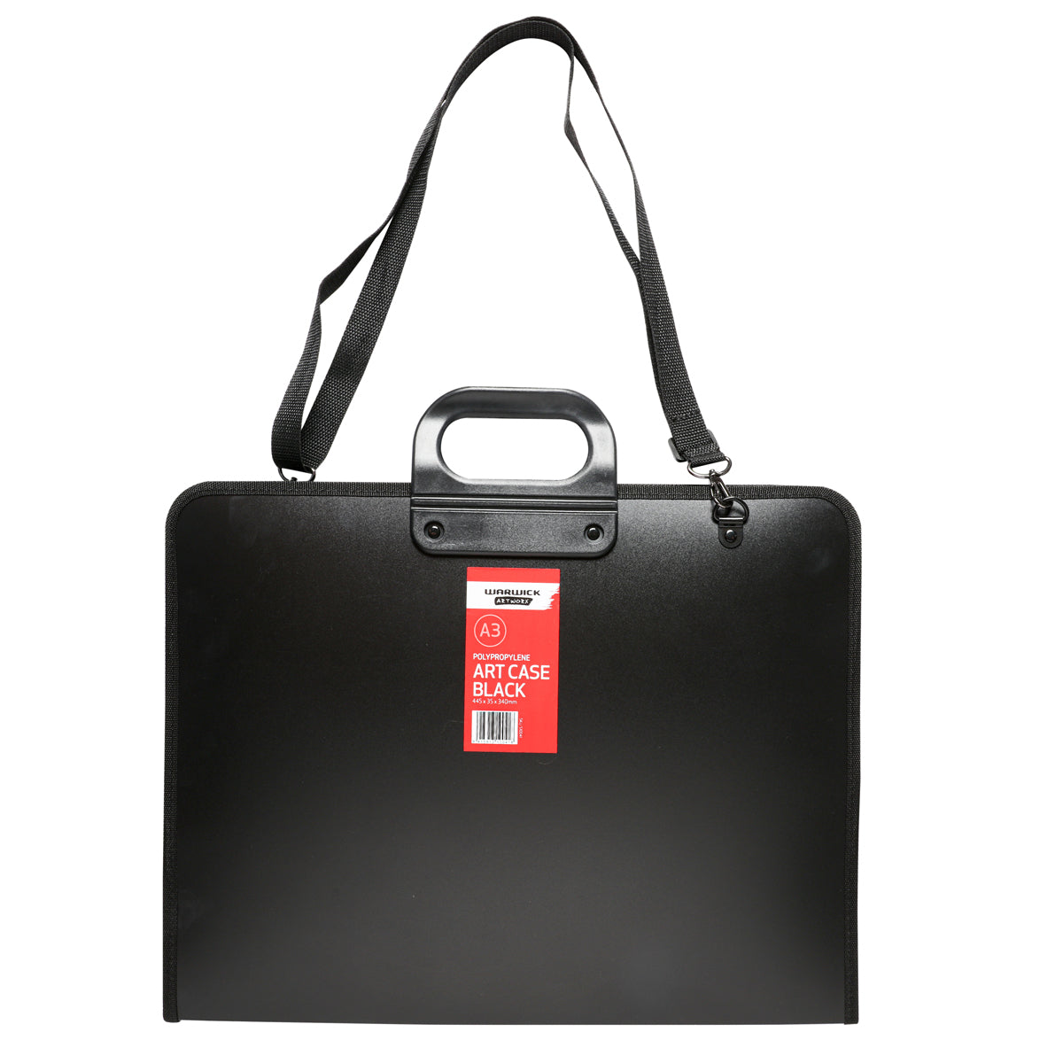 Warwick Artworx Premium Zippered Artcase A3 Black | Durable A3 Art Portfolio