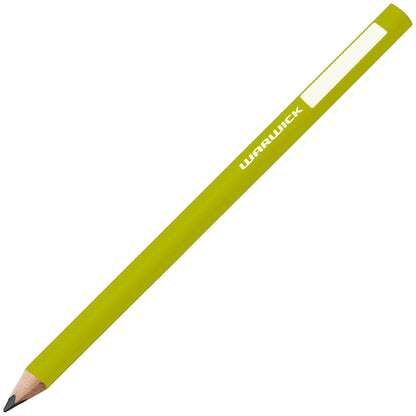 Warwick HB Jumbo Triangular Pencils with Name Plate – Green