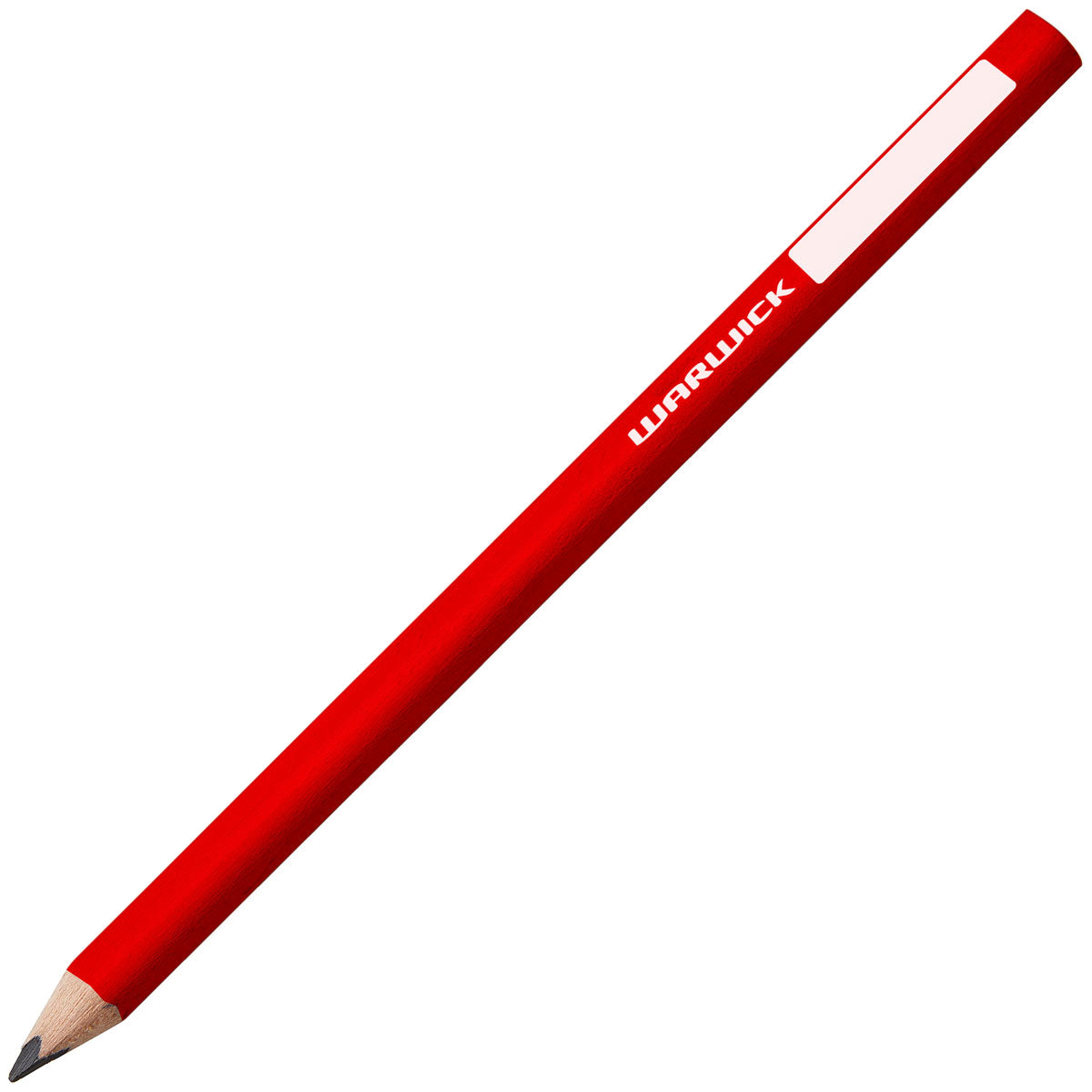 Warwick HB Jumbo Triangular Pencils with Name Plate Red