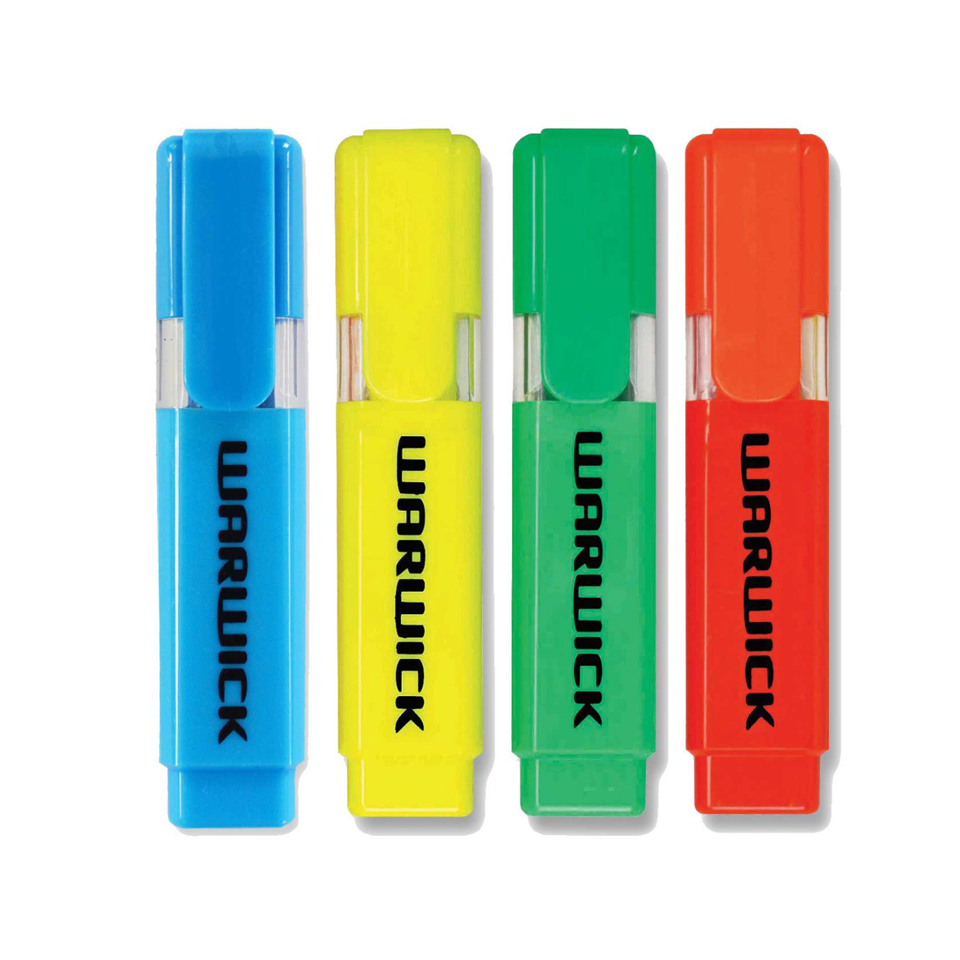 Warwick Highlighter Stubby 4 Pack Assorted
