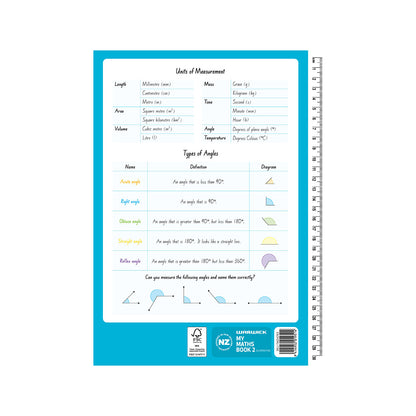 Warwick My Maths Book 2 Quad 7mm Alternating Ruled & Unruled 64 Pages