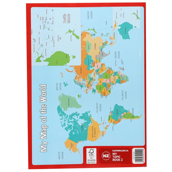 Warwick My Topic Book 2 Unruled & 7mm Ruled 100gsm 64 Pages