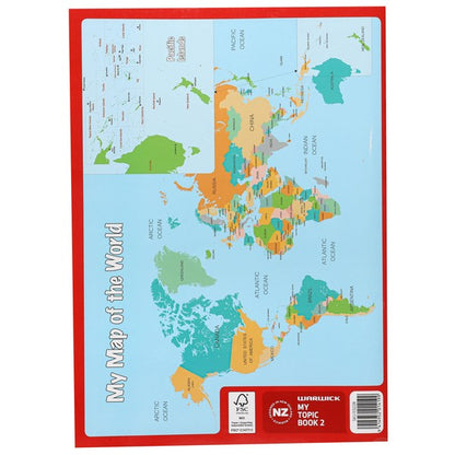 Warwick My Topic Book 2 Unruled & 7mm Ruled 100gsm 64 Pages