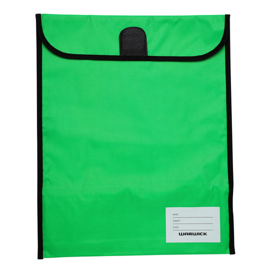 Warwick Homework Book Bag Extra Large 36 x 46cm Green