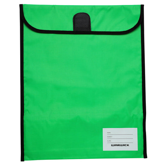 Warwick Homework Book Bag Large 29 x 36cm Green