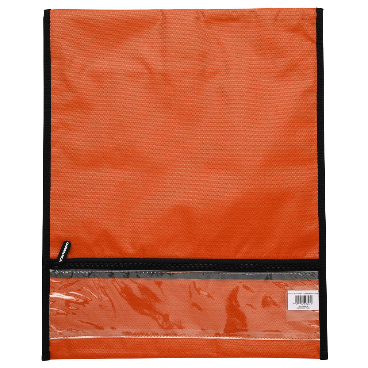 Warwick Homework Book Bag Large 29 x 36cm Orange