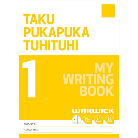 Warwick My Writing Book 1 - 1/3 Blank & 2/3rd Ruled 14mm 64 Pages