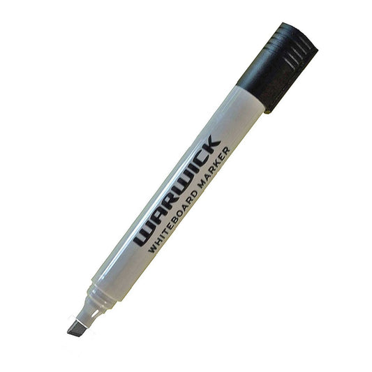 Warwick Whiteboard Marker Chisel Tip Black