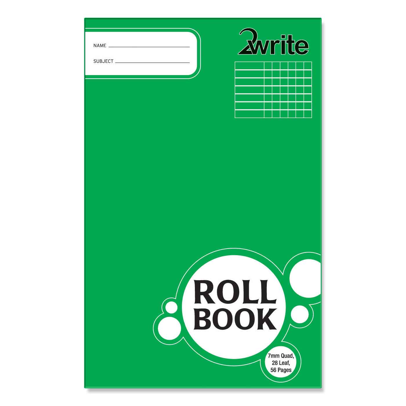 2Write Roll Book or Record Keeping Book 28 Leaf 330 x 205mm – School ...