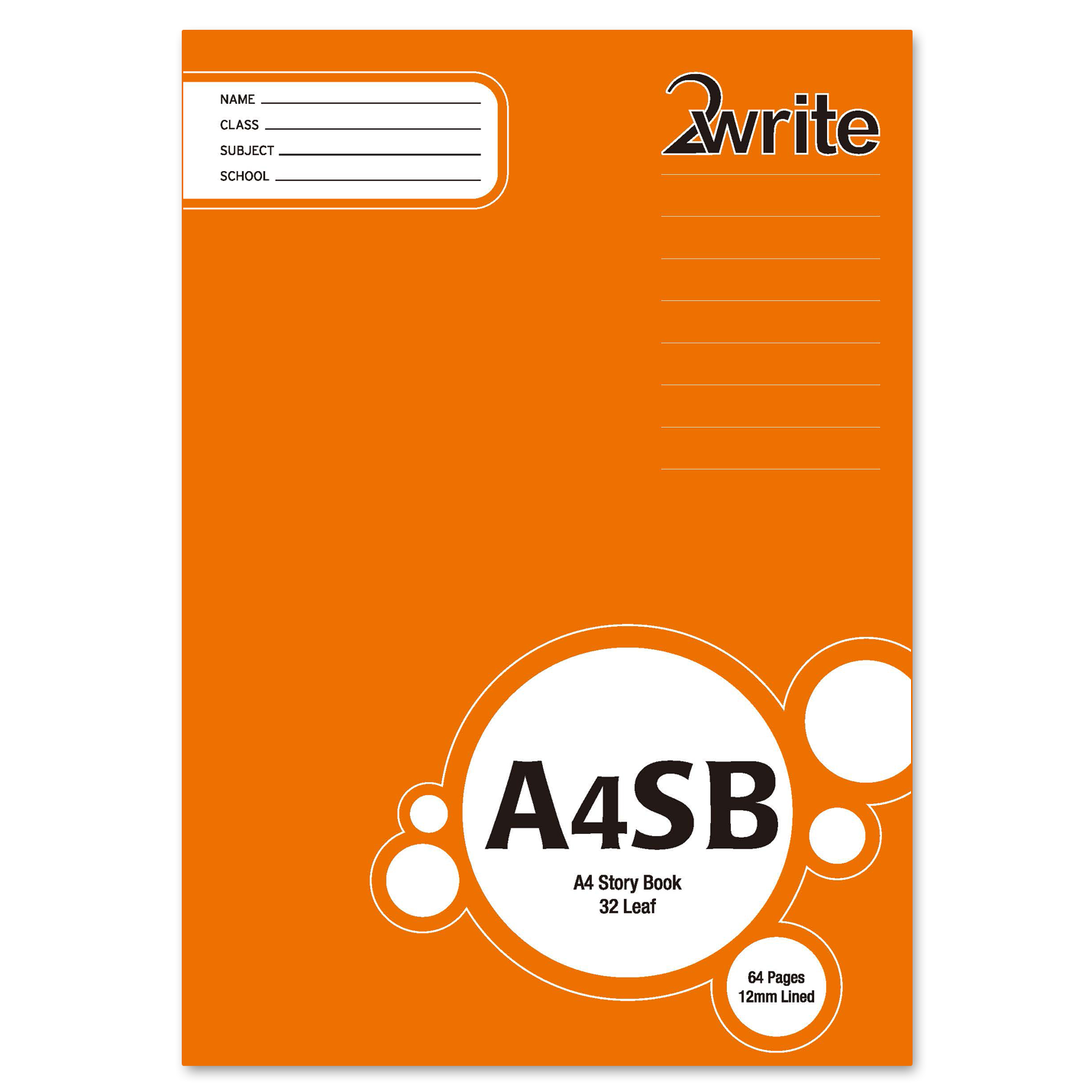 Writing Book Ruled 2Write Story Book Exercise Book 1/3 Unruled 2/3 Ruled 12mm 32 Leaf A4 ...