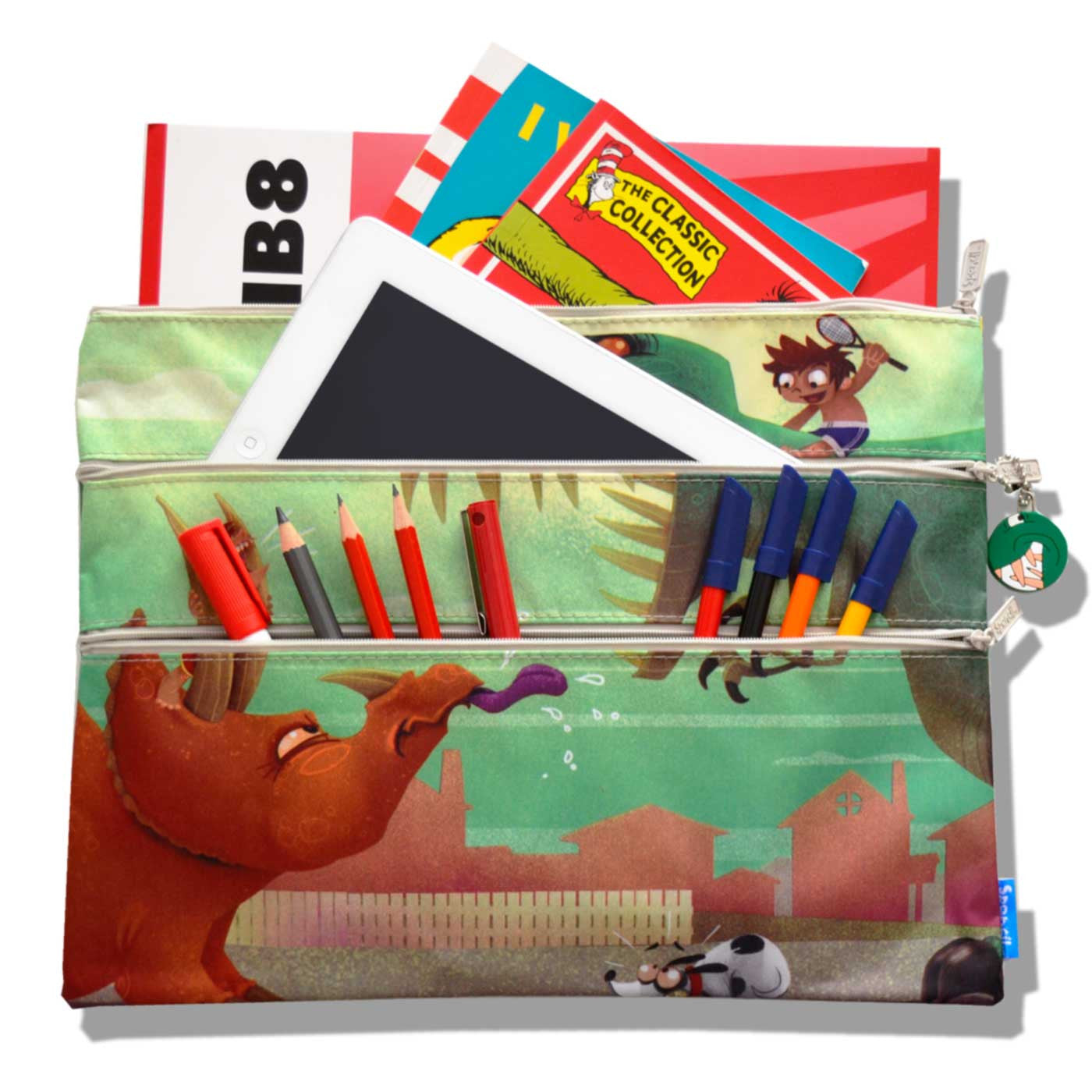 Spencil Pencil Case A4 - 3 Pocket - School Depot NZ
 - 5
