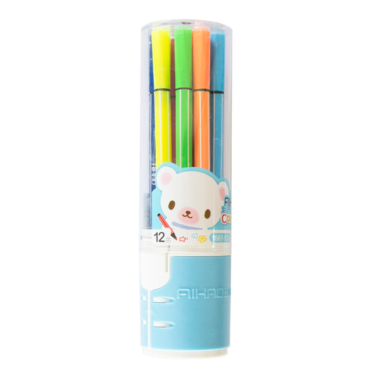 AIHAO Felt Tips Full Length Blue Tube of 12