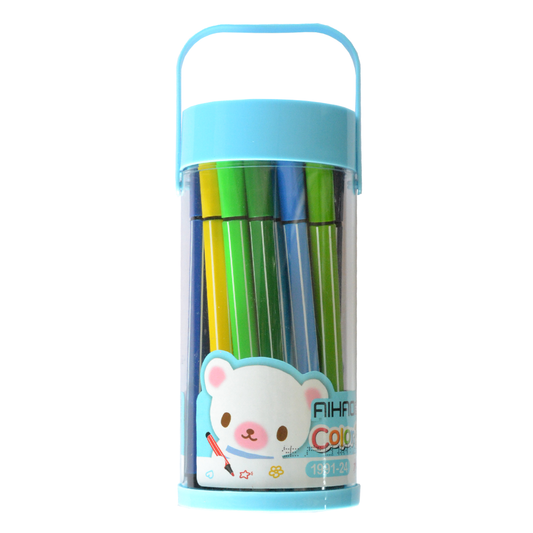 AIHAO Felt Tips Blue Bucket of 24