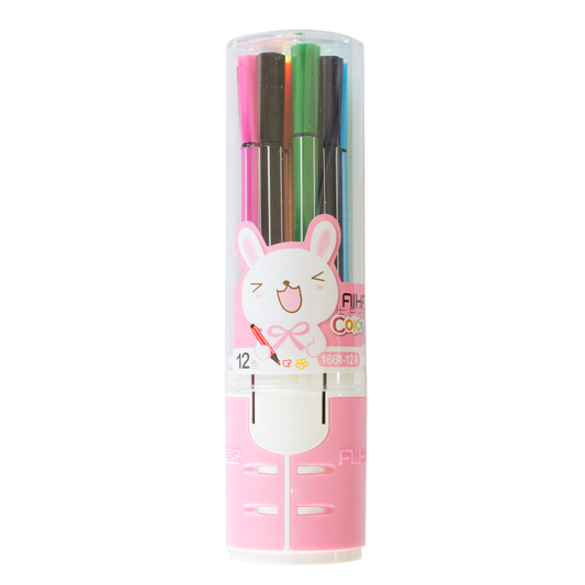AIHAO Felt Tips Full Length Pink Tube of 12