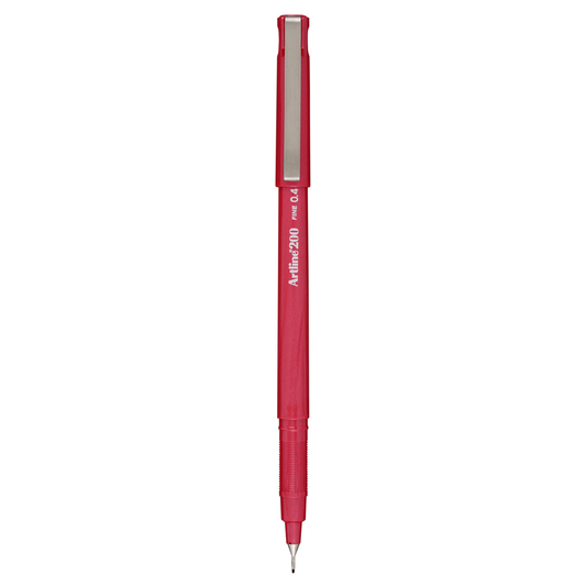 Artline 200 Bright Fineliner 0.4mm Red
