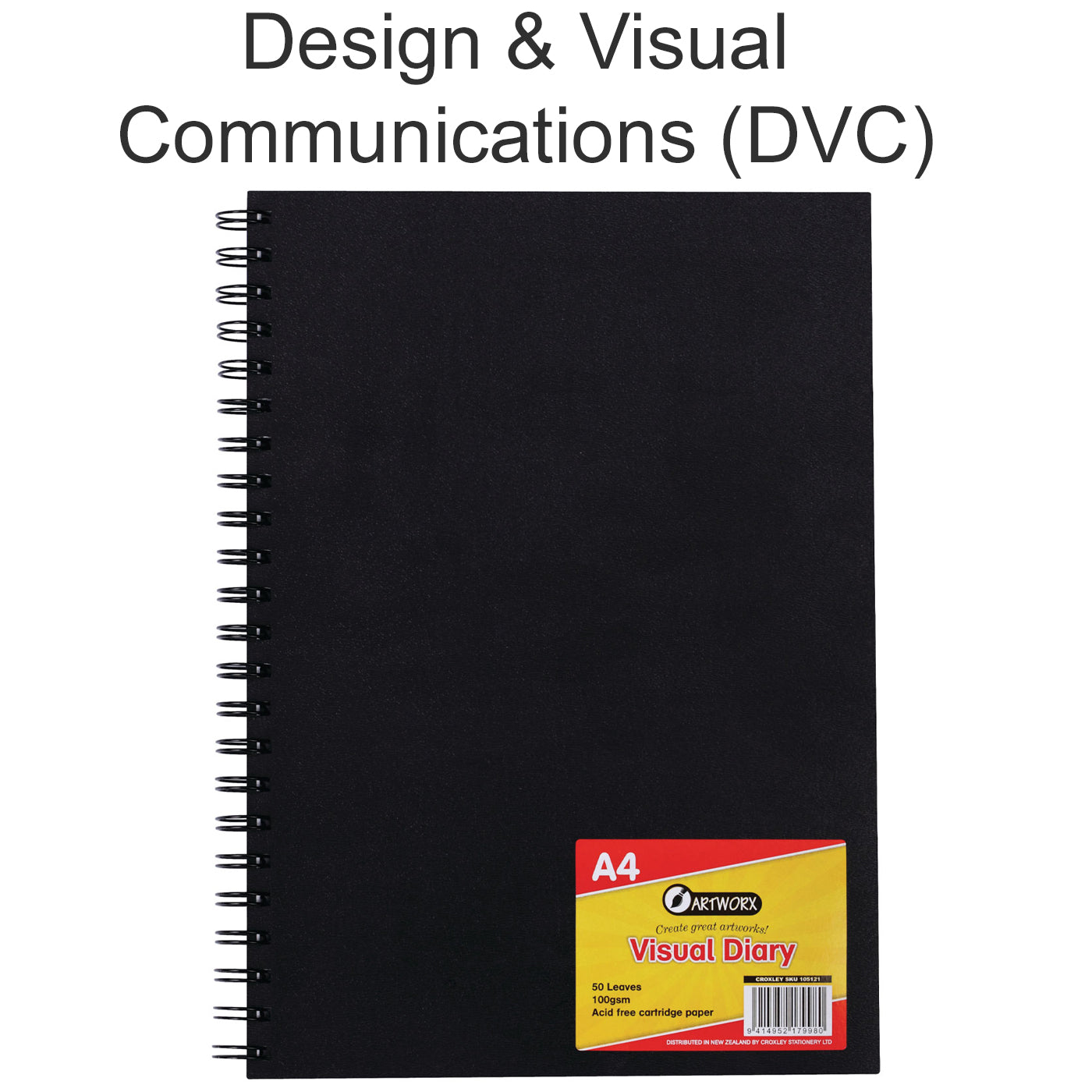 Artworx Visual Diary A4 100 Pages [100 GSM]
