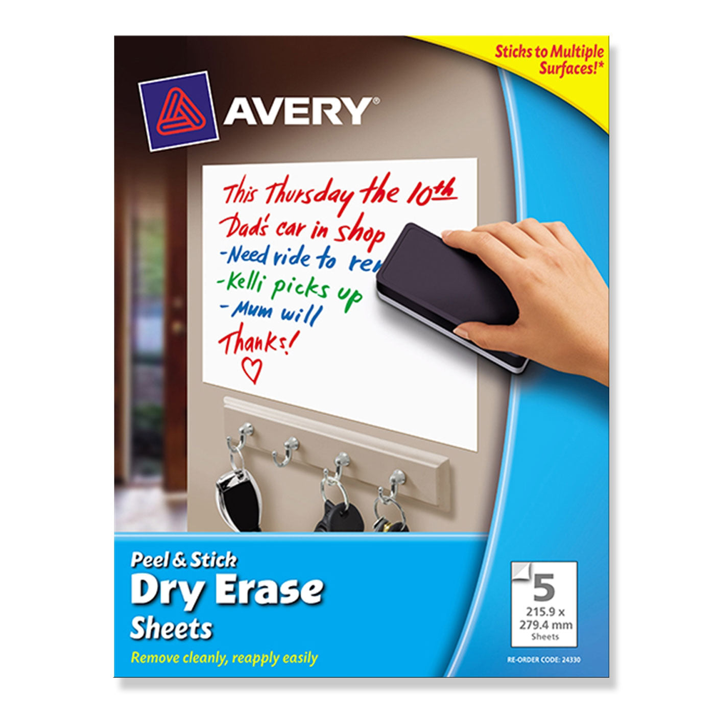 Avery Dry Erase Peel & Stick Sheets