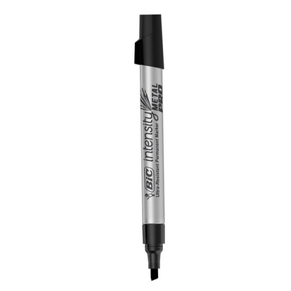 BIC Intensity Metal Pro Permanent Marker Chisel Tip Black