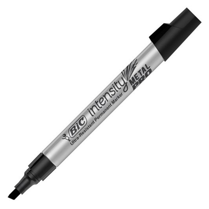 BIC Intensity Metal Pro Permanent Marker Chisel Tip Black