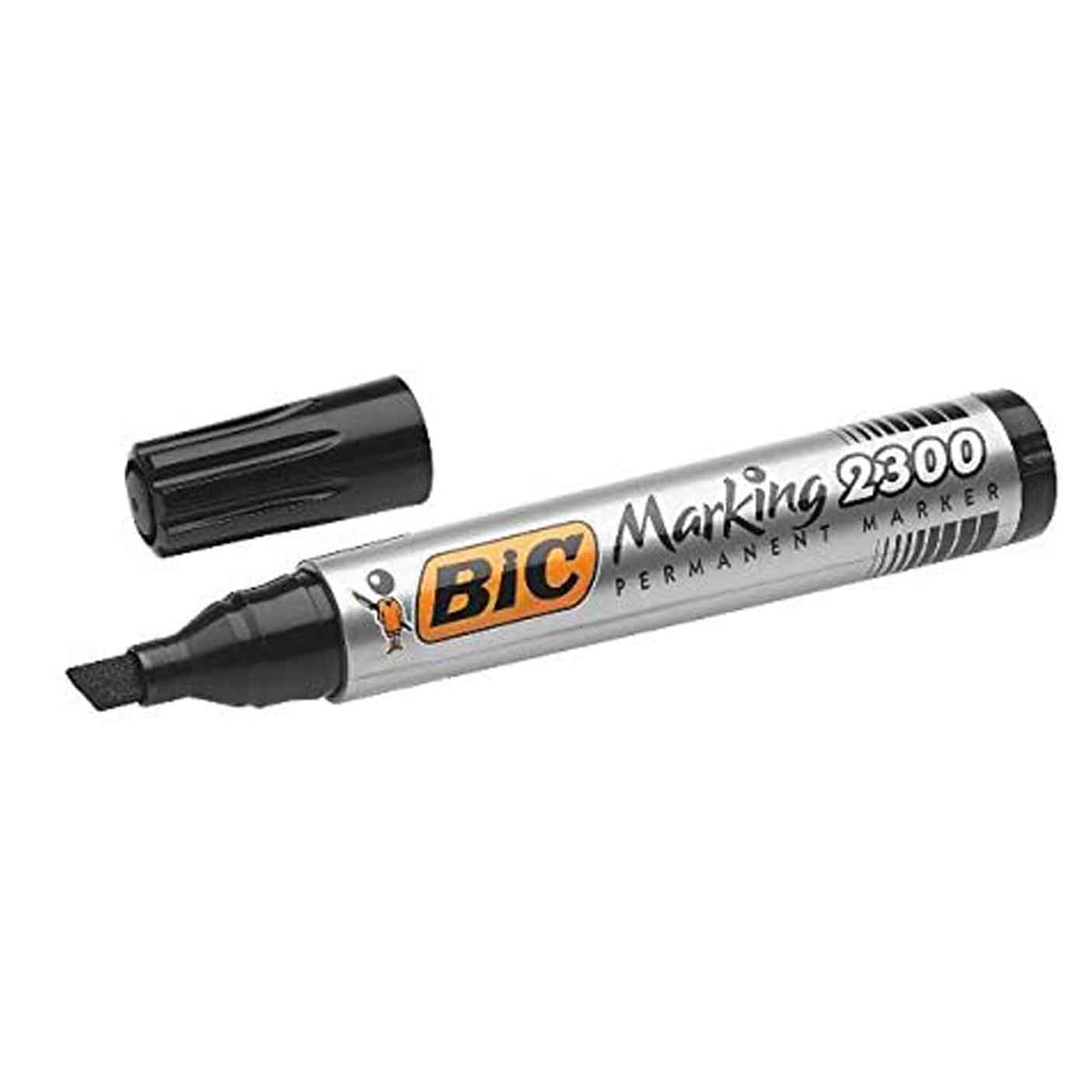 BIC Permanent Marker ECO 2300 Chisel Tip Black