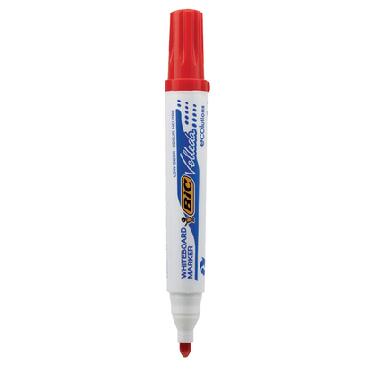 BIC Whiteboard Marker Velleda Bullet Tip Red