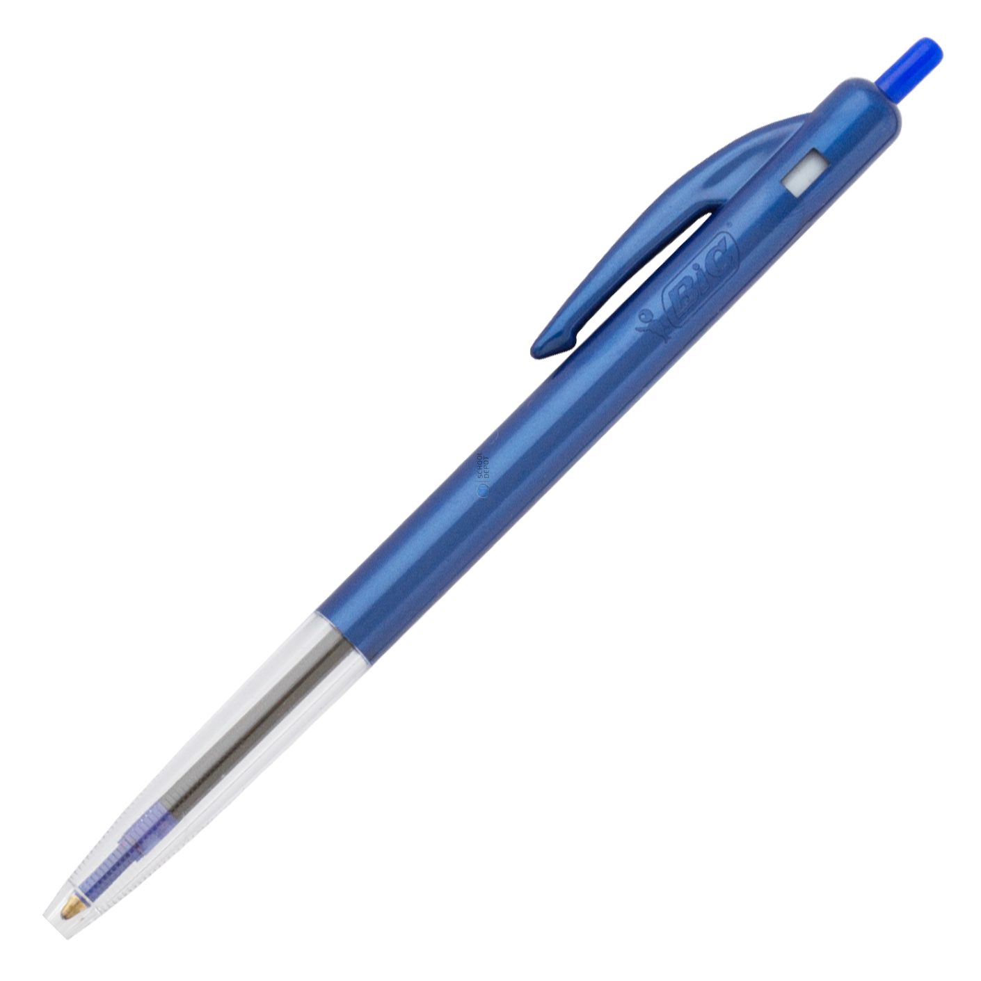 BIC Clic Stic Fashion Retractable Ball Point Pen, Blue, 12 Pack