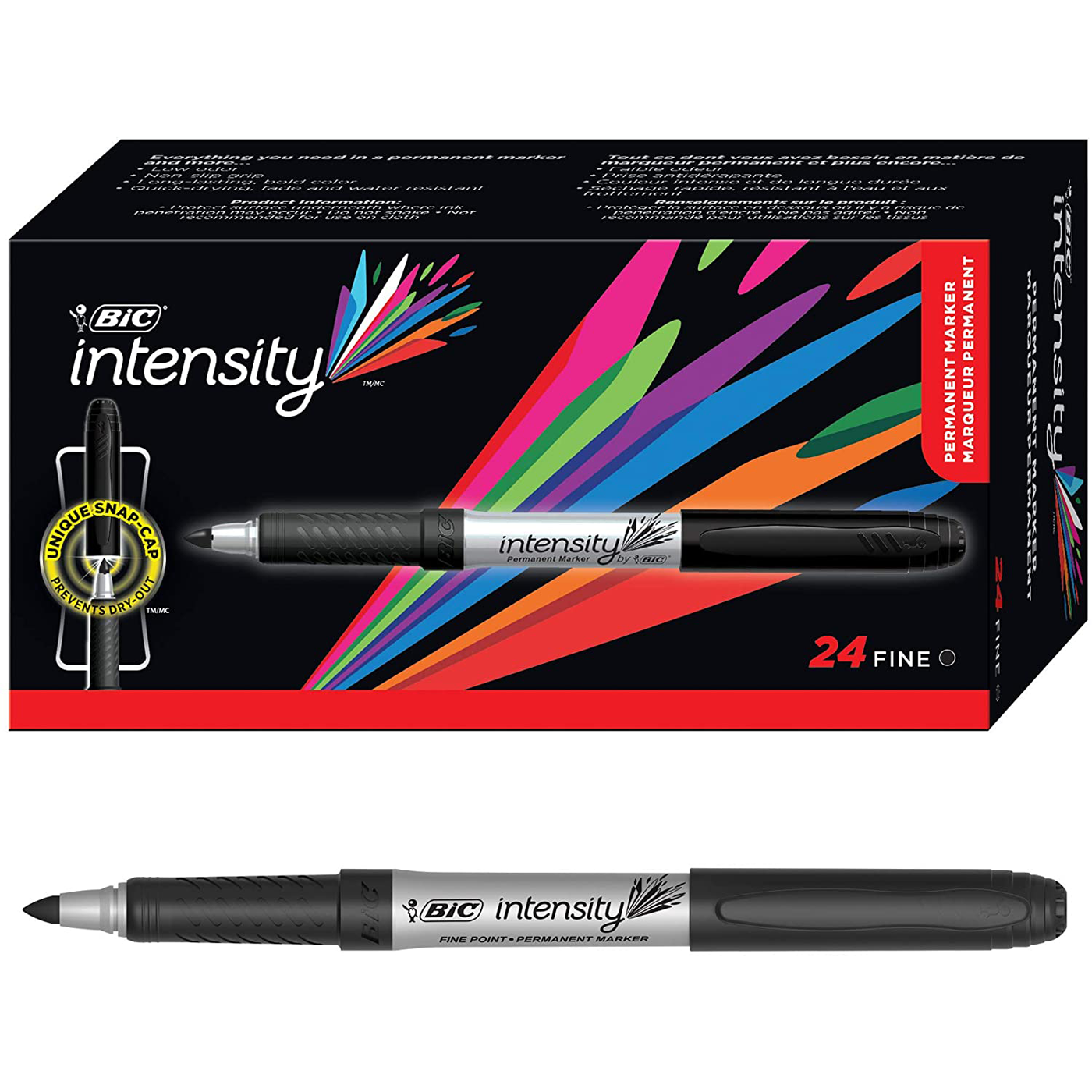 Item: BIC Intensity Permanent Marker Bullet Tip Fine Black