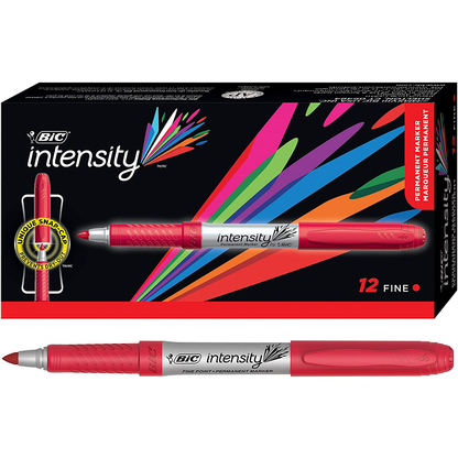 BIC Intensity Permanent Marker Bullet Tip Fine Red