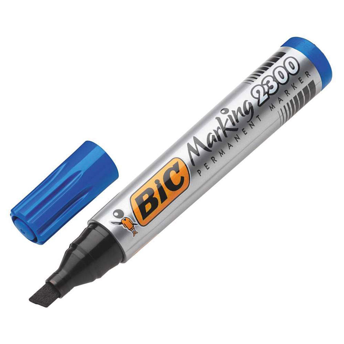 BIC Permanent Marker ECO 2300 Chisel Tip Blue