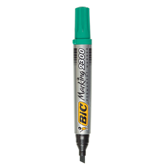BIC Permanent Marker ECO 2300 Chisel Tip Green