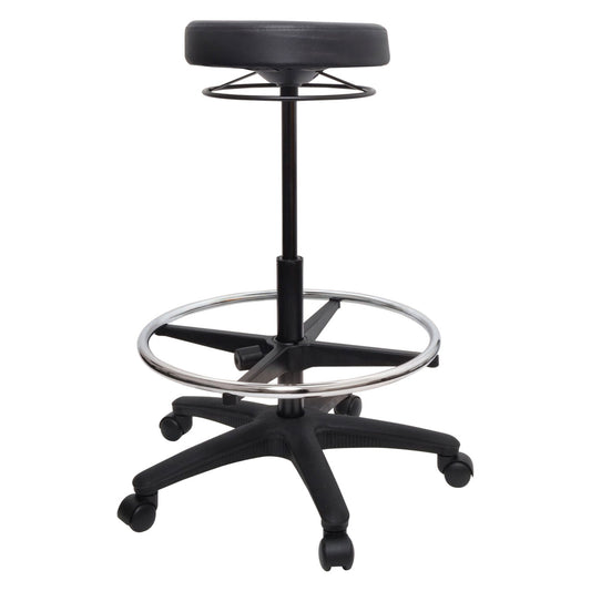 Buro Stool Adjustable Height with Architectectural Footring 10 Year Guarantee